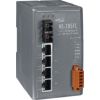4-port 10/100 Mbps Ethernet with 1 fiber port Switch (Multi mode, SC connector)ICP DAS